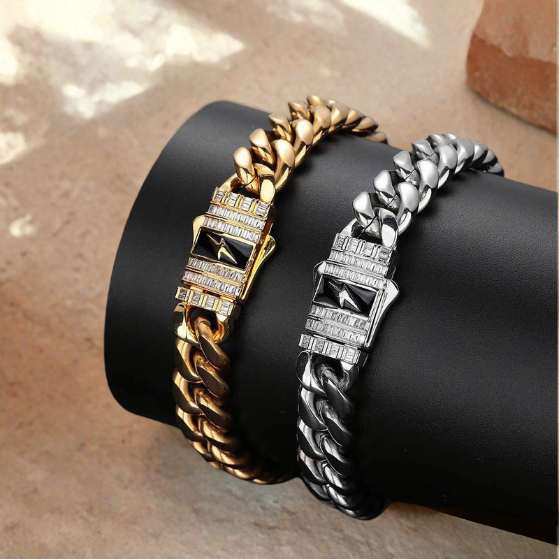 Lightning Zircon Men's Bracelet